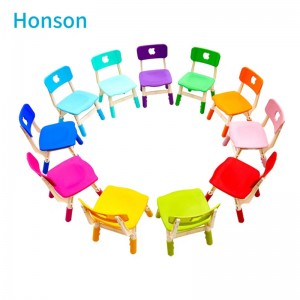 Factory Direct Colorful Plastic Adjustable Chairs Kindergarten Furniture for Kids