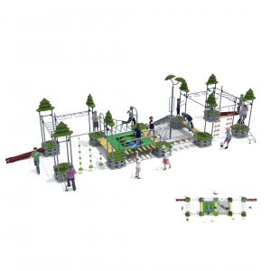 Noul design în aer liber Loc de joacă pentru copii Exerciții senzoriale Echipament personalizat set de joacă