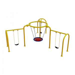 2024 Nouveau design équipement de terrain de jeu extérieur parc jardin barkyard balançoire pour les enfants