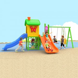 cheap plastic outdoor swings playground
