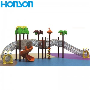 Çocuklar tırmanma ağı tırmanma tüneli açık oyun alanı plastik slayt ile tırmanma ağı açık oyun alanı