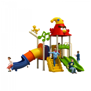 Commercial Slide Kids Parkour Amusement Outdoor Playground Colorful Cartoon Plastic Slide