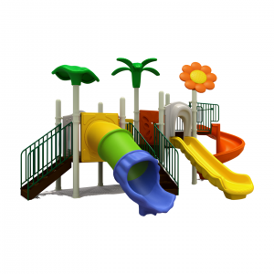 Amusement Park Toys Kids Outdoor Playground Equipment Combined Plastic Slide