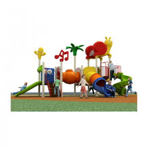 Colorful Fun Play Outdoor Slide Park Playground Kindergarten Play Area Slide Swing