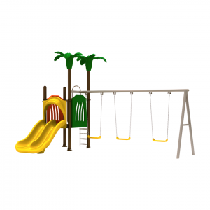 Venda a l'engròs de gronxadors de personalització conjunt de seguretat de baix risc a l'aire lliure Gronxador de parc per a nens