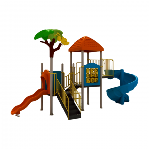 Amusement Park Toys Kids Outdoor Playground Equipment Combined Plastic Slide