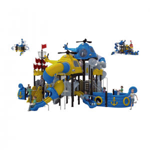 I-customize ang Outdoor Playground Equipment Fitness Multi-Function Children Plastic Slide mula sa Manufacturer