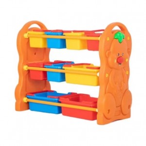 Prilagojena omarica za shranjevanje otroškega pohištva s plastičnimi škatlami, omara, barvit predal za shranjevanje igrač