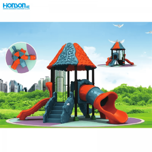 Children’s plastic park outdoor safety preschool amusement equipment commercial  outdoor playground