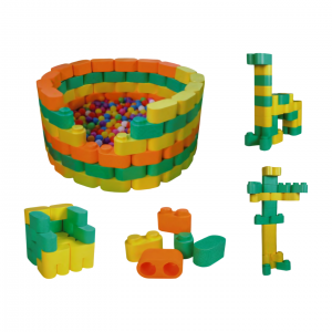 Dostosowany kryty plac zabaw Kombinacja klocków konstrukcyjnych Soft Play Commercial Playground