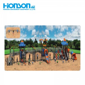 outdoor playground Physical training climbing net Children slide