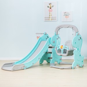 Slide Swing Set Kids Plastic Indoor Playground Equipment