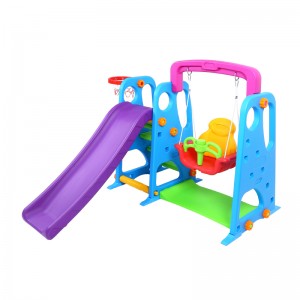 Slide Swing Set Kids Plastic Indoor Playground Equipment