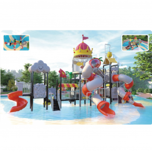 Hot Selling Water Park Plastik Outdoor Slide Anak Plastik Slide Customized kanggo Bocah-bocah