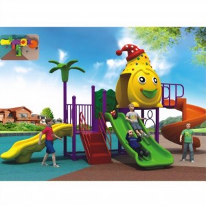 Горещи продавани увеселителен парк Предучилищна пластмасова външна пързалка Детска безопасна пързалка Детско персонализирано оборудване за детски площадки