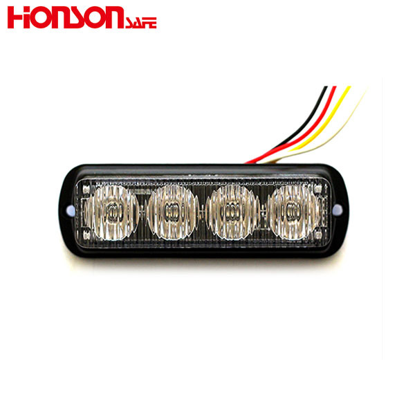 Best Led Dash Indicator Lights –  Bright dual color safety car grille led strobe light warning light HF148 – Honson