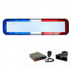 Good quality amber blue red white warning flashing strobe full size lightbar can be with speaker HS8136