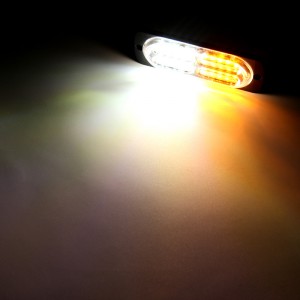 Ultrathin surface mount auto grille side light LED strobe light warning