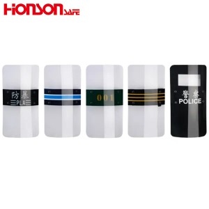 China High Quality Riot Suit Factories –  900mm PC transparent polycarbonate protective anti riot shield – Honson