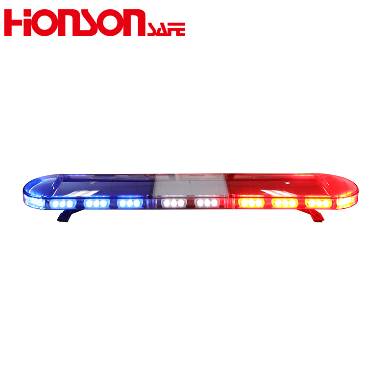CE Certification Corner Light Bar Factories –  HS3327 3W R65 good quality black lens warning flashing led police lightbar – Honson