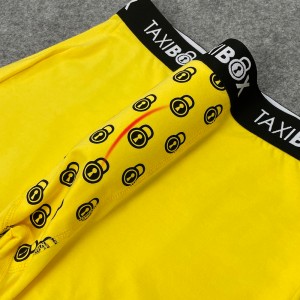 Low MOQ Customized Logo Design Underwear Men Jacquard Waistband Boxer Briefs Cotton/Ammonia Boxers For Men