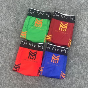 OEM Good Quality Men Boxers Factory Shrink Polyester Compression Underwear Briefs Smooth Breathable Underwear Boxers For Men