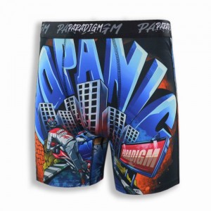 OEM 3D Digital Print Boxer Wholesale Plus Size Men Customized Your Own Logo Underwear Polyester Briefs Underpant