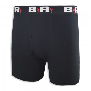 Wholesale 3 Packad Boxer Briefs Underwear Men Spandex / Cotton Men Boxers Jacquard Elastic Black Plus Size Boxers For Men