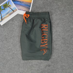 Low Moq Custom Print Logo Board Short Swim Trunk Solid Blank Polyester Mesh Beach Man Loose Shorts With Pockets