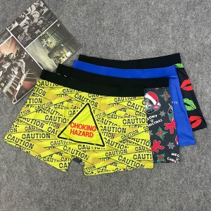 Factory Direct Supply Mens Boxers Custom Logo Compression Plus Size Underwear 95% Polyester And 5% Spandex Boxer Briefs