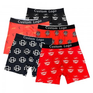 High Quality Wholesale Custom Logo Design Own Spandex Boxers Top Style Breathable Quick Dry Briefs Mens Underwear