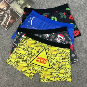 Factory Direct Supply Mens Boxers Custom Logo Compression Plus Size Underwear 95% Polyester And 5% Spandex Boxer Briefs