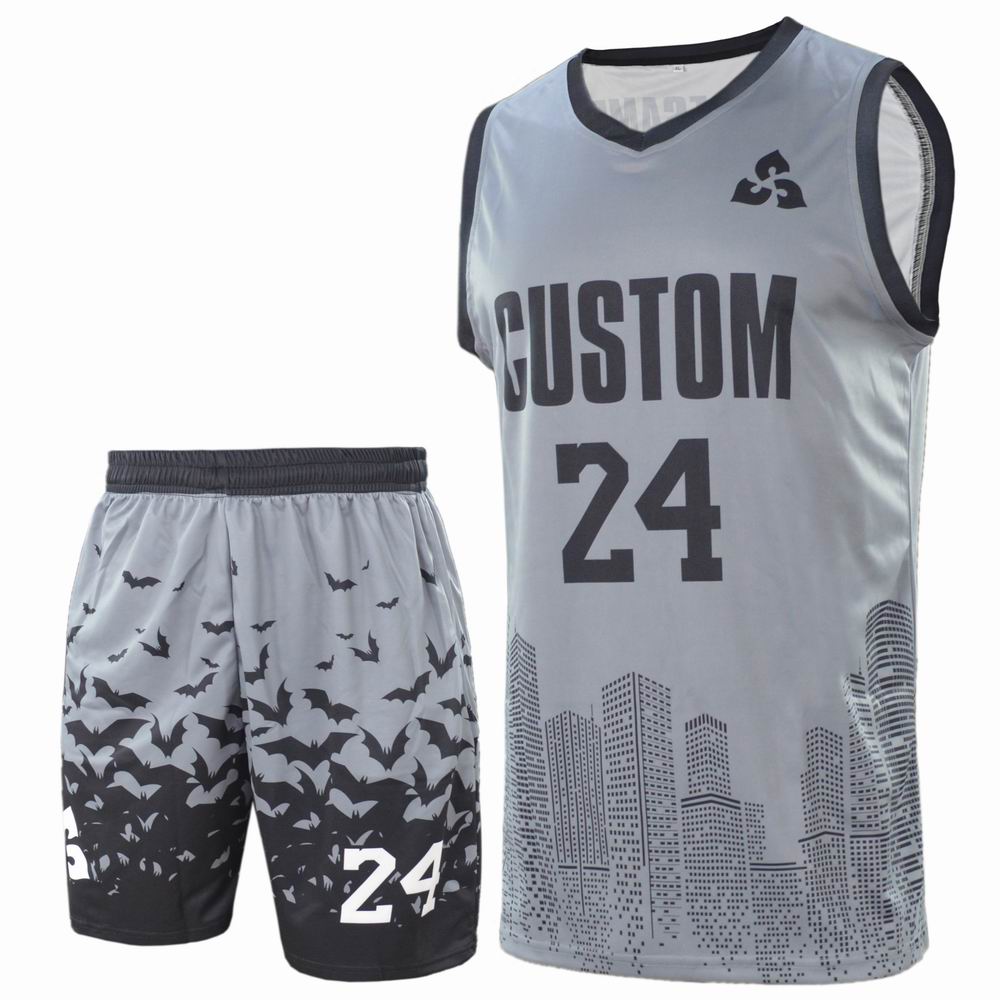 Wholesale Oem Basketball Jersey Dri Fit Throwback Good Quality Gray Nets Uniform Customized Sublimation Design Own Name Logo Set