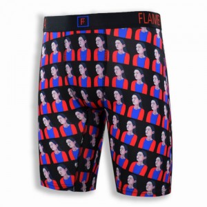 2022 Attractive Custom Print Men Boxer Briefs Spandex Polyester Underwear Long Leg Underpants