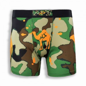 Wholesale OEM & ODM Custom Comfortable Men Boxer Underwear Top Quality Camo Printed Briefs Shorts
