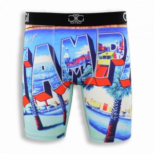 ow MOQ Custom Design Logo Underwear Jacquard Polyester Underpant Men Boxer Shorts