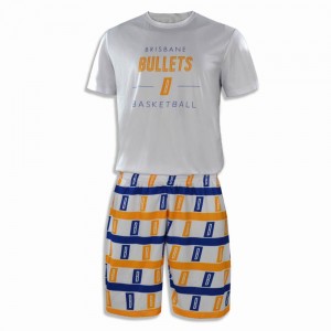 Wholesale Latest Basketball Wear Jersey Custom 100% Polyester Blank T-Shirt White Color Top With Short Cool Set Men Suit