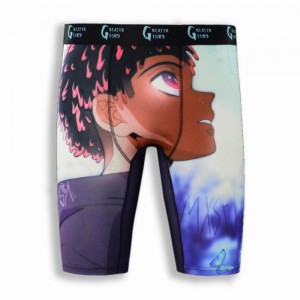 Custom Boxers Para Hombres Sublimation Anime Pattern Print High Quality Low MOQ Affordable Underwear Men Briefs