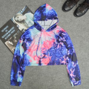Blank Custom Pullover Gym Cropped Hoodie Bulk Print Hip Hop Sweatshirt Wholesale For Woman