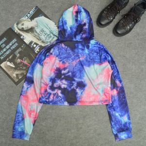 Blank Custom Pullover Gym Cropped Hoodie Bulk Print Hip Hop Sweatshirt Wholesale For Woman
