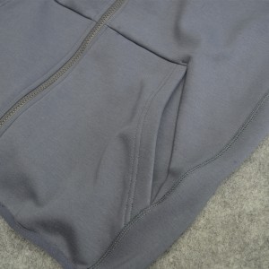 Small Order Custom Man Sweatshirt Embroidered Logo Oem Vintage Sports Zip Up Hoodie Jacket