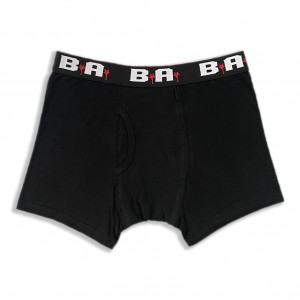 Wholesale 3 Packad Boxer Briefs Underwear Men Spandex / Cotton Men Boxers Jacquard Elastic Black Plus Size Boxers For Men