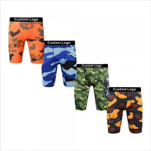 2022 Hotest Design Camouflage Optional Print Boxer Shorts High Waist Comfortable Wholesale 3 Packad Men’s Underwear Boxer