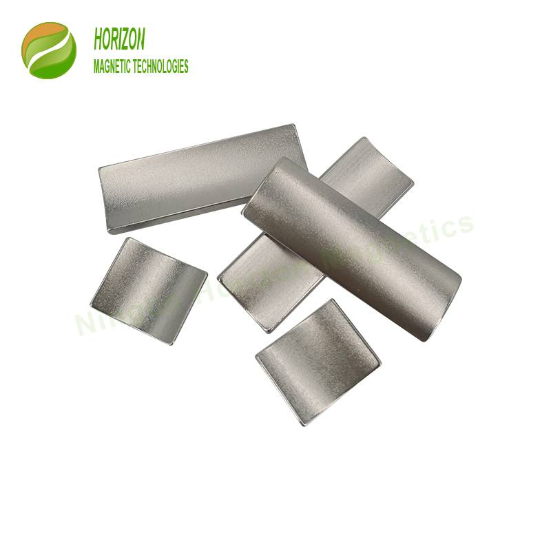 Competitive Price for Customized Sizes Sintered Strong Permanent NdFeB Neodymium Arc Motor Magnet Zn Coating
