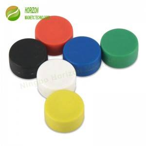 China Cheap price China 1/2 Inch PVC Neodymium Plastic Covered Disc Sewing/Craft Magnets N35