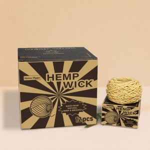 Hemp Wick for cannabis weed hemp rope covered with bee wax