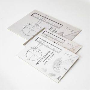 Extremely High Quality Tracing Paper Pad or Pack in Multiple Sizes  or Paper Grammages for Engineers, Artists, Students as Well as for Common Users – Tracing Paper Made from Pure Wood Pulp