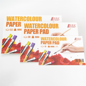 High / Excellent Quality Watercolour Paper Pad or Pack in Multiple Sizes for Professionals or Students / Made in Virgin Wood Pulp or Pure Cotton