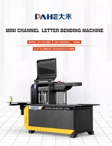 Mini Advertising channel letter bending machine automatic Flat aluminum letter bending machine