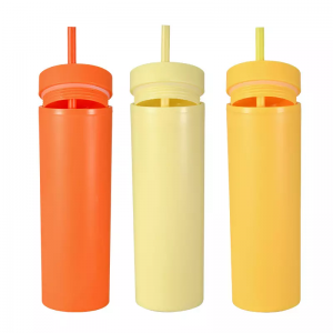 factory Outlets for Adjustable Iron Dumbbell Set - Wall plastic tumbler frosted solid water bottle – HOTSION